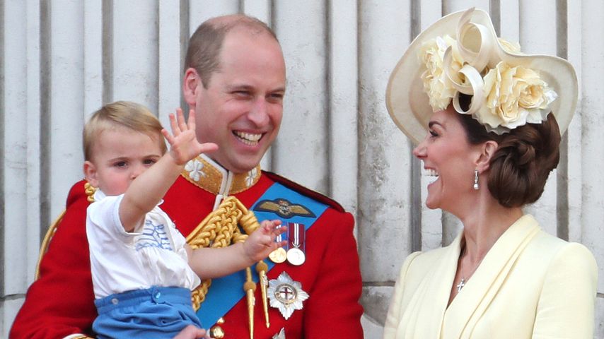 Prinz William und Herzogin Kate mit ihren Kindern Louis, George und Charlotte