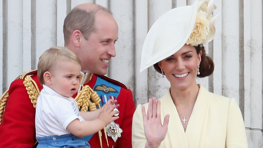 Prinz William und Herzogin Kate mit ihren Kindern George, Charlotte und Louis