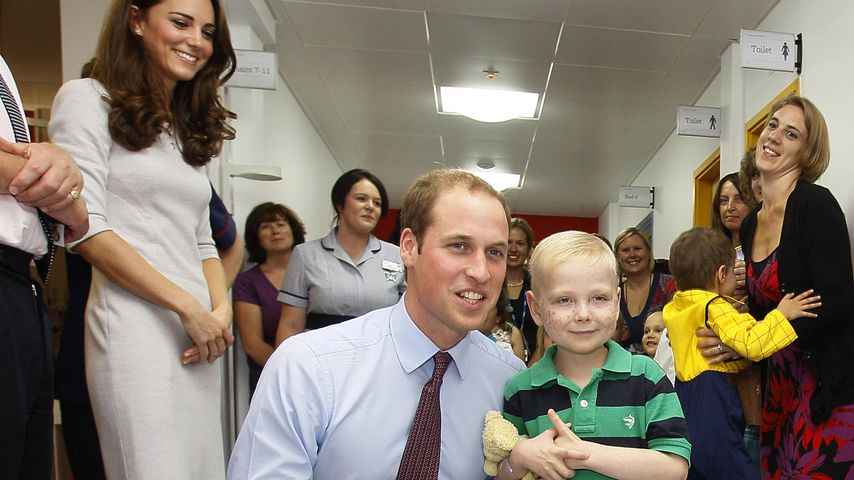 Prinz William und Herzogin Kate im The Royal Marsden Krankenhaus in London im September 2011
