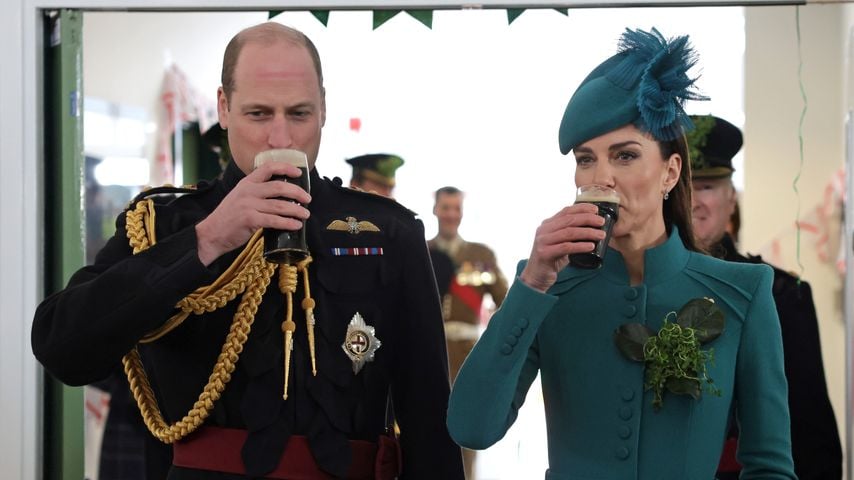 Am St. Patricks Day: Herzogin Kate und William trinken Bier!