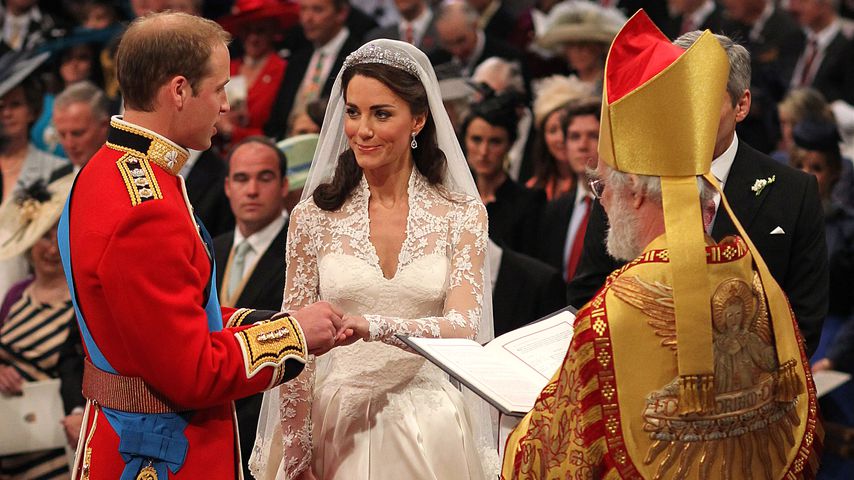 Prinz William und Herzogin Kate bei ihrer Hochzeit im April 2011 in London