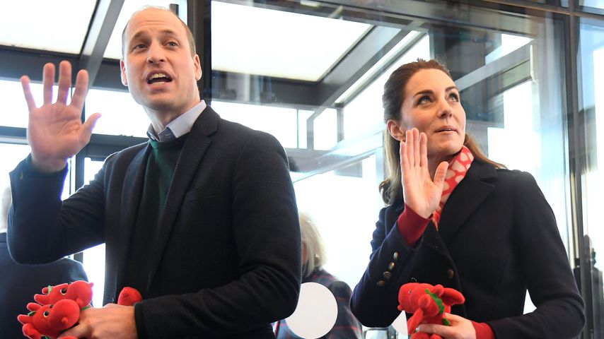 Prinz William und Herzogin Kate besuchen eine Stahlfabrik in Südwales im Februar 2020