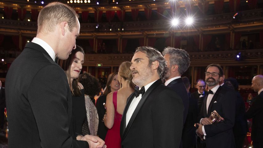 Prinz William und Joaquin Phoenix bei den BAFTAs, Februar 2020