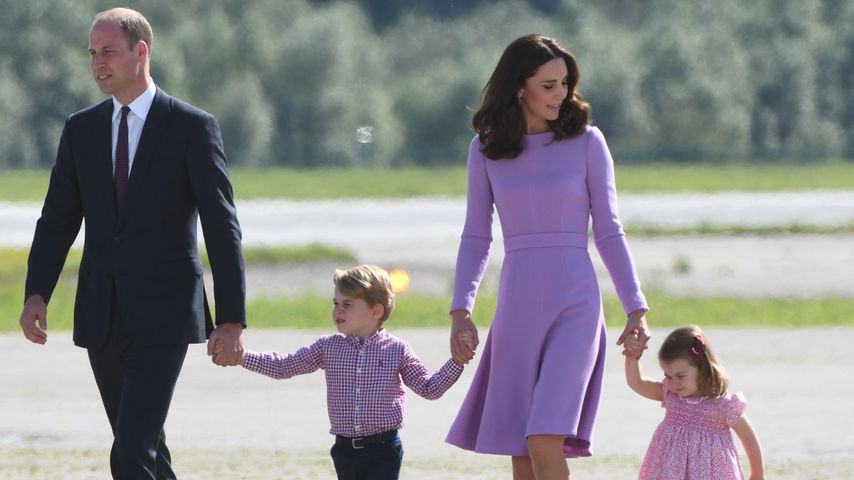 Prinz William und Kate mit George und Charlotte