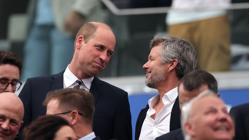 So endete das EM-Spiel für Prinz William und König Frederik!