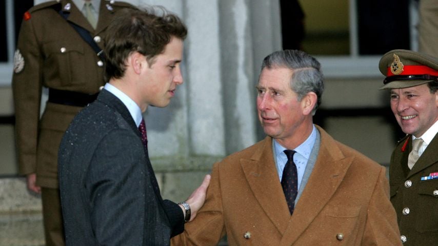 Prinz William und Prinz Charles im Januar 2006