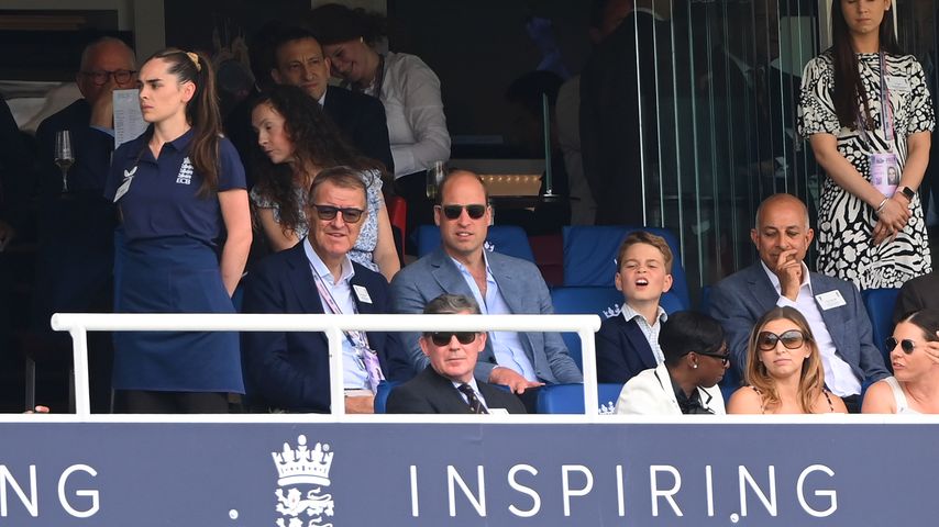 Prinz William und Prinz George beim Kricket-Testspiel England gegen Australien