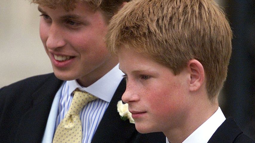 Prinz William und Prinz Harry, 1999 auf der Hochzeit von Prinz Edward