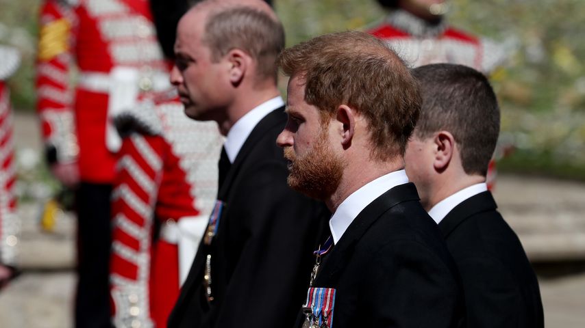 Prinz William und Prinz Harry bei Prinz Philips Beerdigung