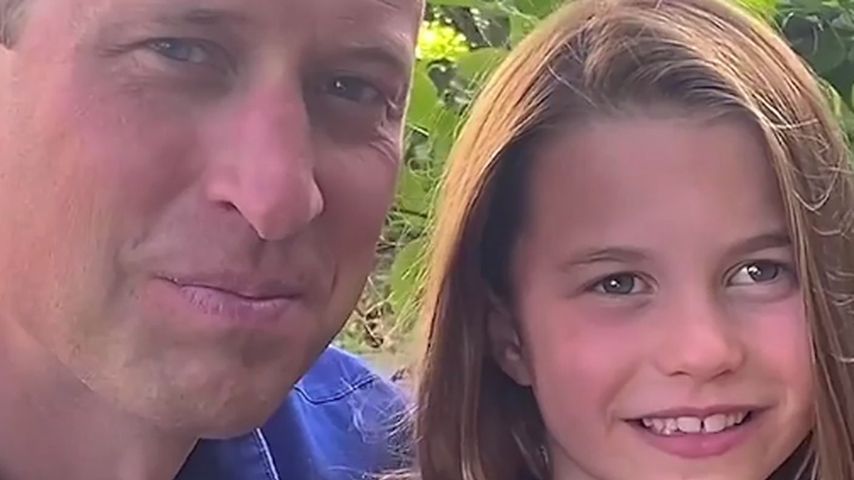 Prinz William und Prinzessin Charlotte