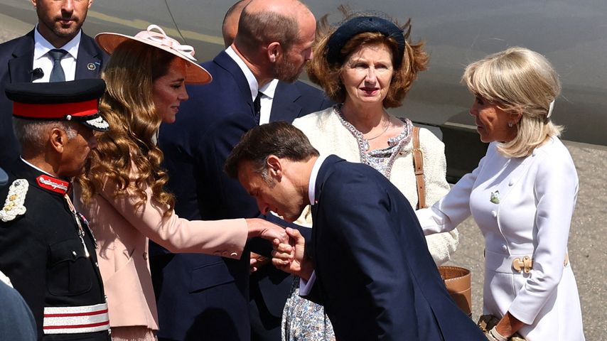 Prinz William und Prinzessin Kate begrüßen Emmanuel und Brigitte Macron am 8. Juli 2025