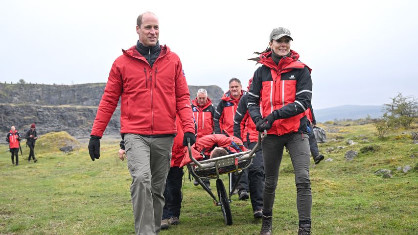 Prinz William und Prinzessin Kate bei der Bergrettung