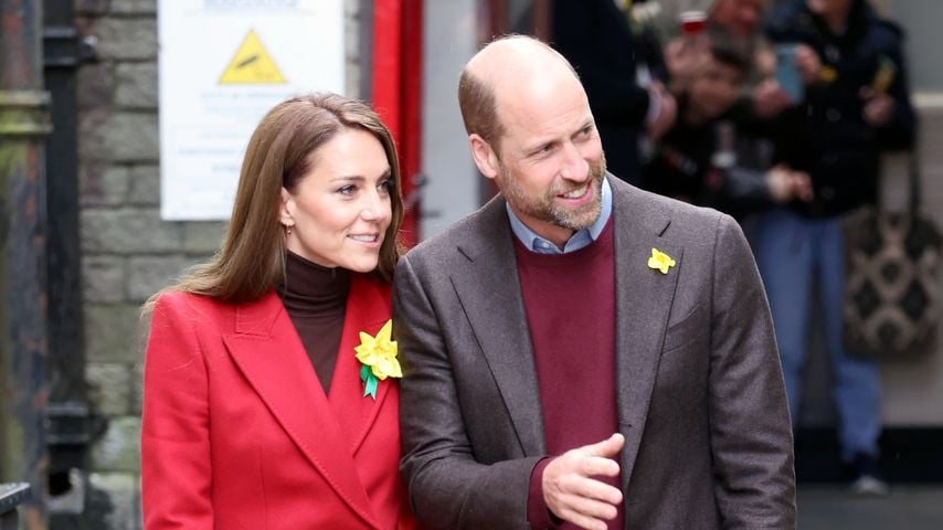 Prinz William und Prinzessin Kate bei einem Besuch des Pontypridd Marktes
