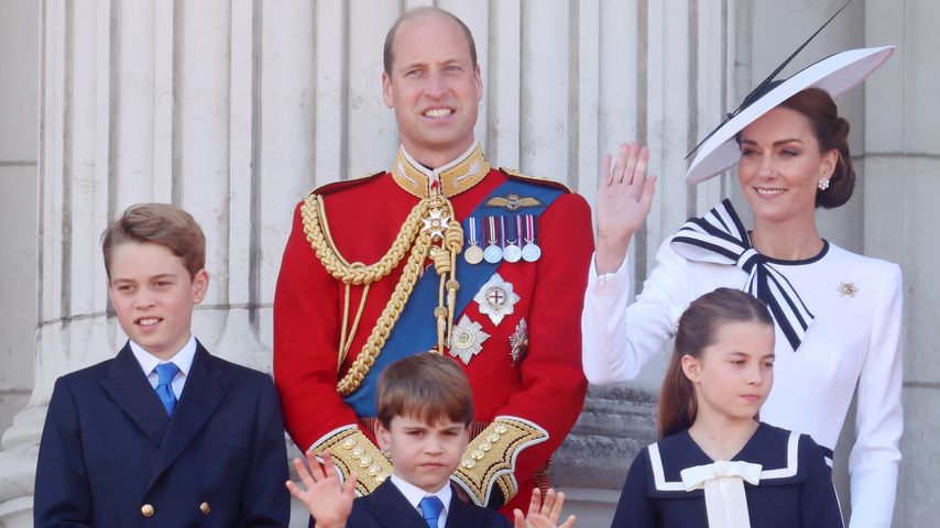 Prinz William und Prinzessin Kate mit ihren Kindern George, Louis und Charlotte, Juni 2024