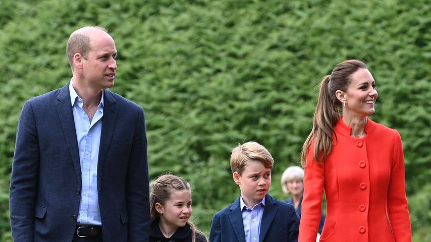 Prinz William und Prinzessin Kate mit ihren Kindern Charlotte und George
