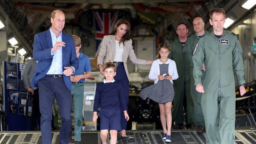 Prinz William und Prinzessin Kate mit ihren Kindern, Juli 2023