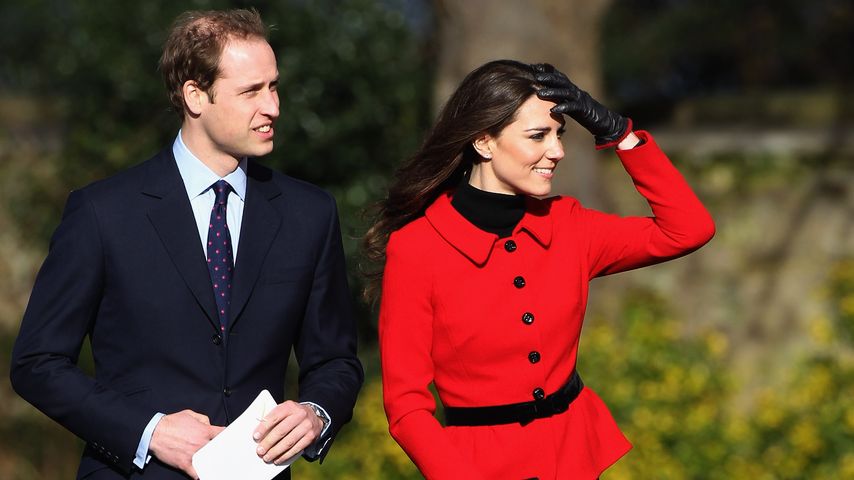 Prinz William und Prinzessin Kate bei einem Besuch der St Andrews Universität 2011