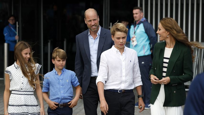 Royal Family bei den Commonwealth Games 2026 in Glasgow: Prinz William und Prinzessin Kate mit Prinz George, Prinzessin Charlotte und Prinz Louis