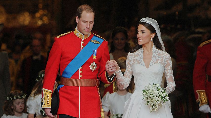 Prinz William und Prinzessin Kate am Tag ihrer Hochzeit im Jahr 2011