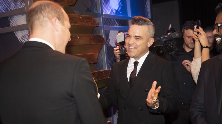 Prinz William und Robbie Williams in London im November 2019