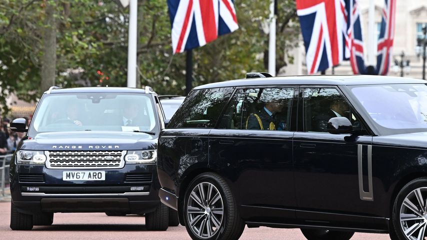 Prinz William und seine Familie auf dem Weg zur Beerdigung von Queen Elizabeth II.