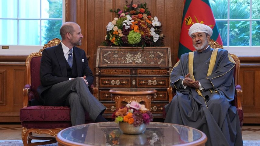 Prinz William empfängt Sultan Haitham bin Tarik in dessen Londoner Residenz