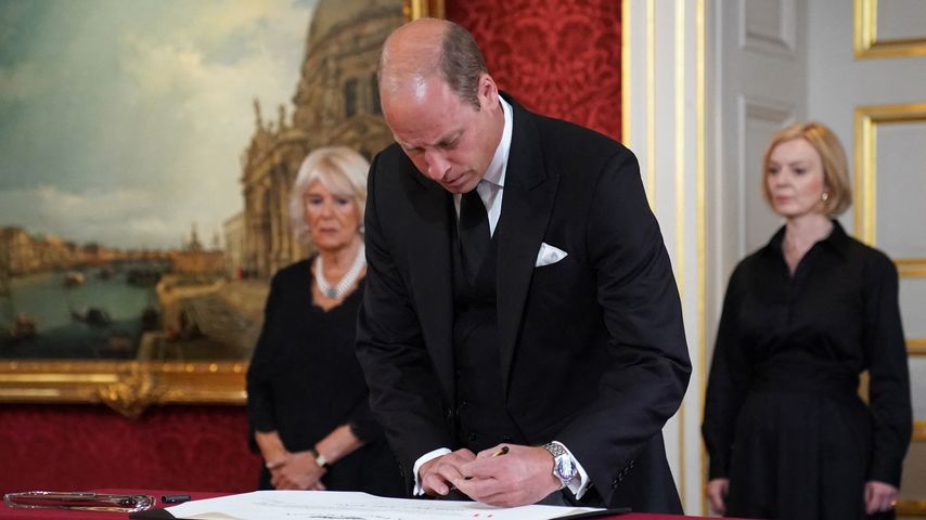 Prinz William bei der Königsproklamation seines Vaters Charles III.