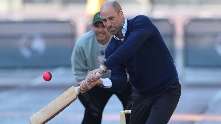 Prinze William spielt Cricket bei Earthshots "Cricket On The Mall" in London