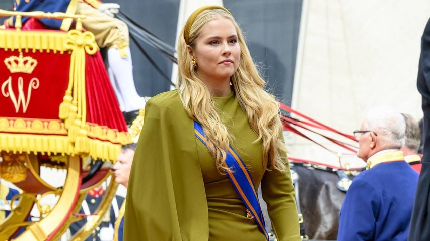 Prinzessin Amalia bei ihrer Ankunft beim Prinsjesdag am Königlichen Theater in Den Haag