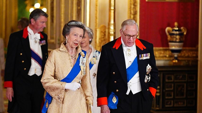 Prinzessin Anne und Prinz Richard, Duke of Gloucester, treffen zum Staatsbankett für Sultan Haitham bin Tarik al Said ein, 20. Oktober 2026