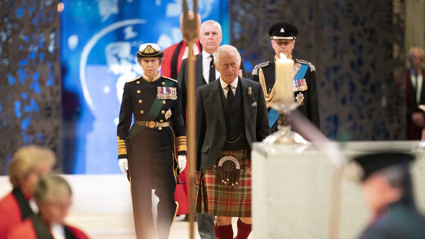 Prinzessin Anne, König Charles, Prinz Edward und Prinz Andrew im September 2022