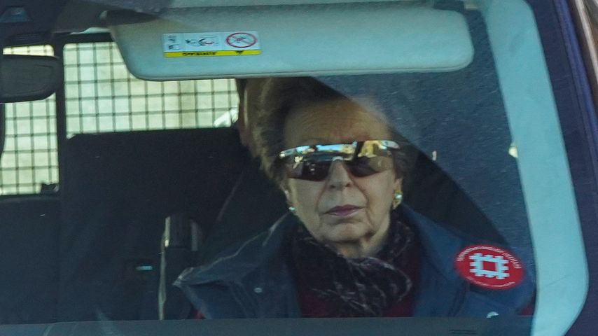 Prinzessin Anne auf dem Weg zum Weihnachtsessen, Dezember 2022