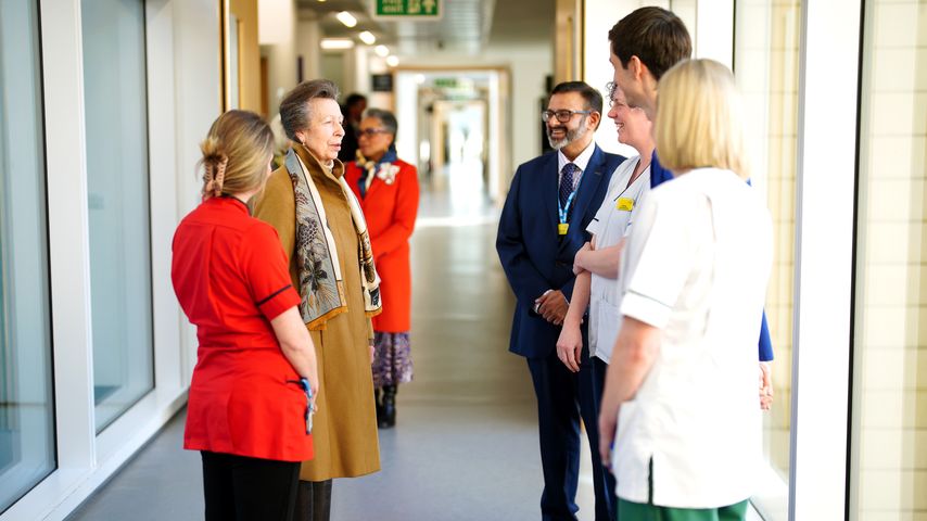 Prinzessin Anne besucht das Southmead Krankenhaus in Bristol im Februar 2025