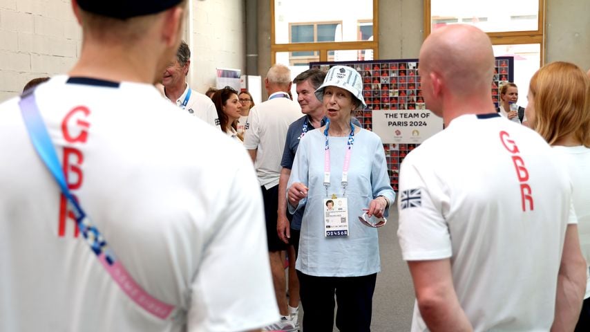 Prinzessin Anne zu Besuch beim Team Großbritannien bei den Olympischen Spielen 2024