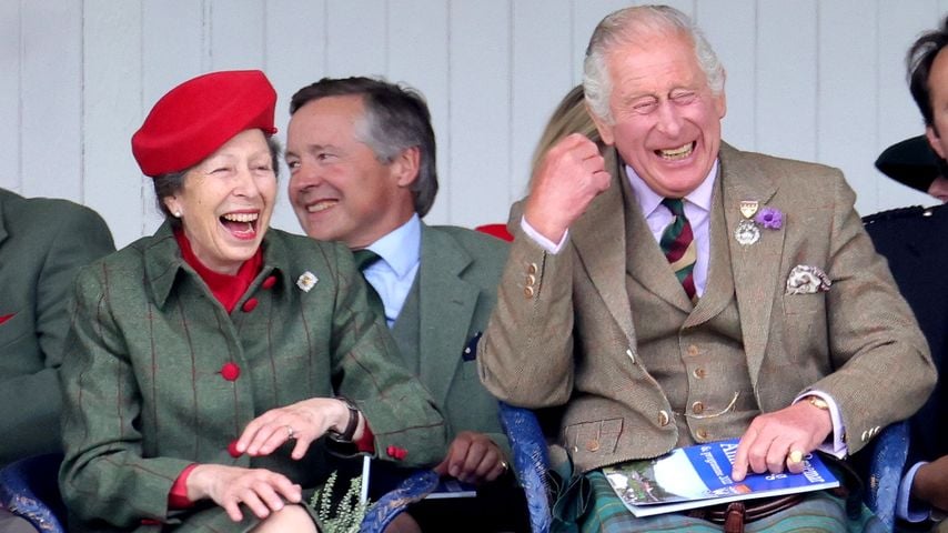 Prinzessin Anne und ihr Bruder König Charles