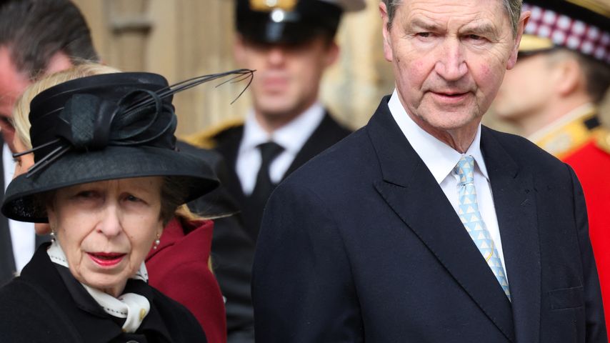 Prinzessin Anne mit ihrem Ehemann Timothy Laurence, Februar 2024