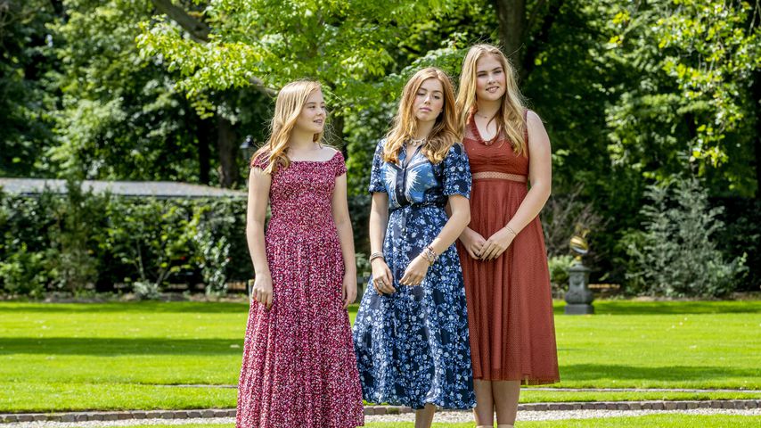 Prinzessin Ariane, Prinzessin Alexia und Prinzessin Catharina-Amalia bei einem Fotoshooting
