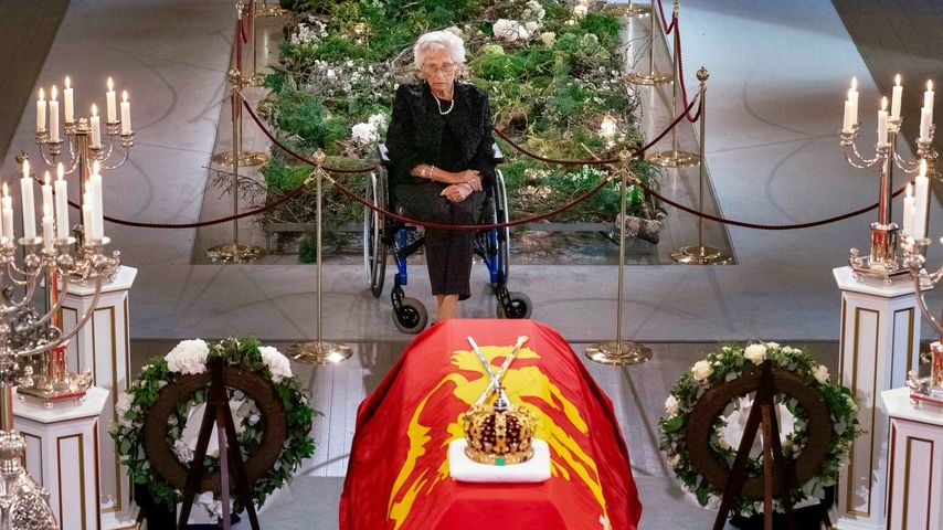 Prinzessin Astrid nimm Abschied von König Harald V., September 2026