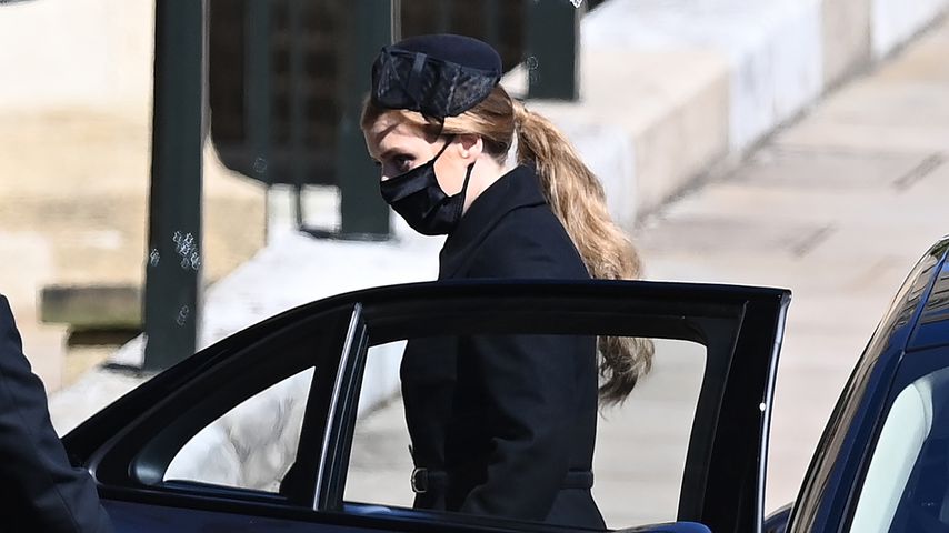 Prinzessin Beatrice bei der Beerdigung von Prinz Philip