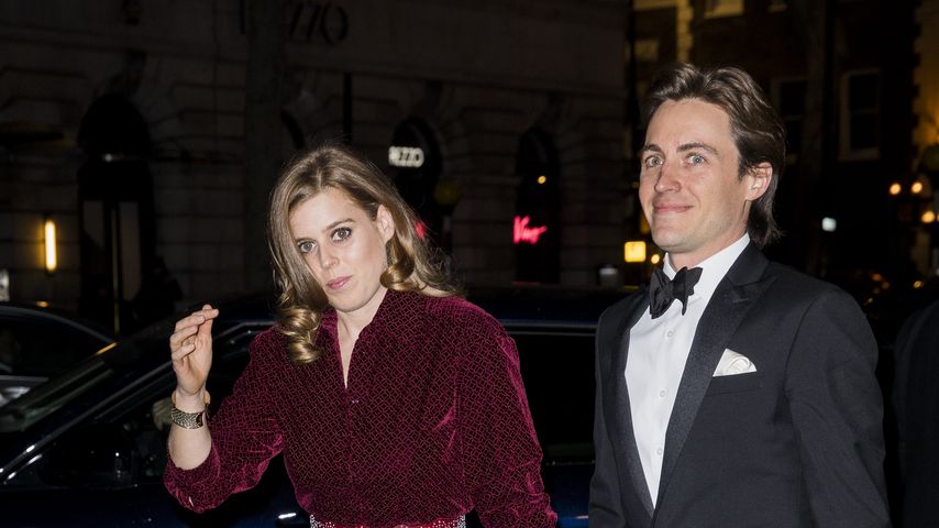 Prinzessin Beatrice mit Edoardo Mapelli Mozzi bei der Gala der National Portrait Gallery