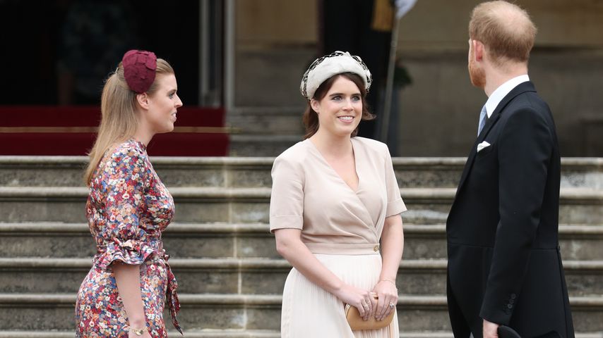 Prinzessin Beatrice, Prinzessin Eugenie und Prinz Harry bei einem Event 2019