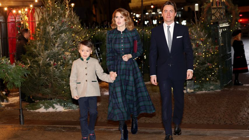 Prinzessin Beatrice und Edoardo Mapelli Mozzi mit Sohn Christopher Woolf