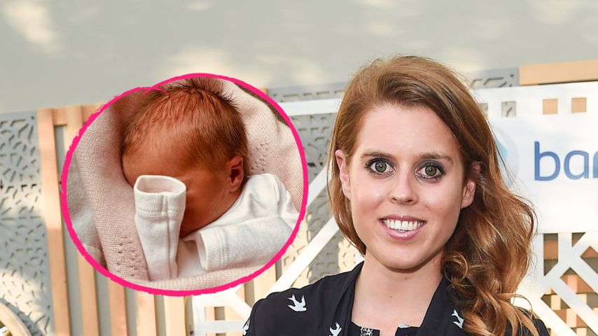 Collage: Prinzessin Beatrice und ihr Baby