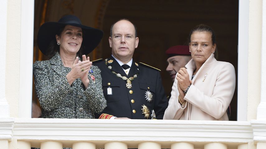 Prinzessin Caroline, Prinz Albert und Prinzessin Stéphanie von Monaco, monegassische Royals