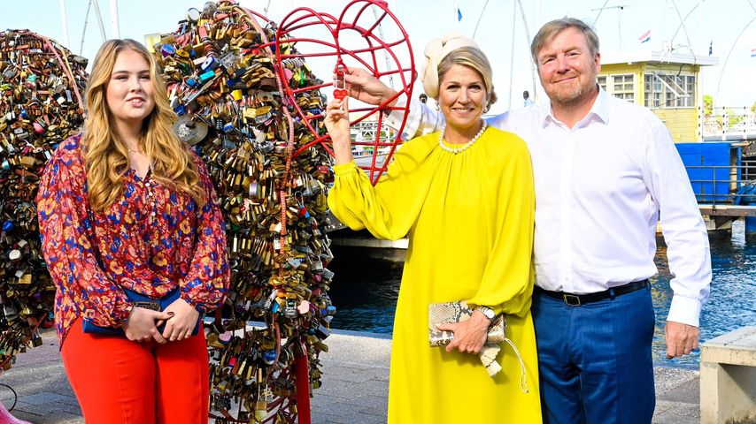 Prinzessin Catharina-Amalia, Königin Máxima und König Willem-Alexander in der Karibik 2023