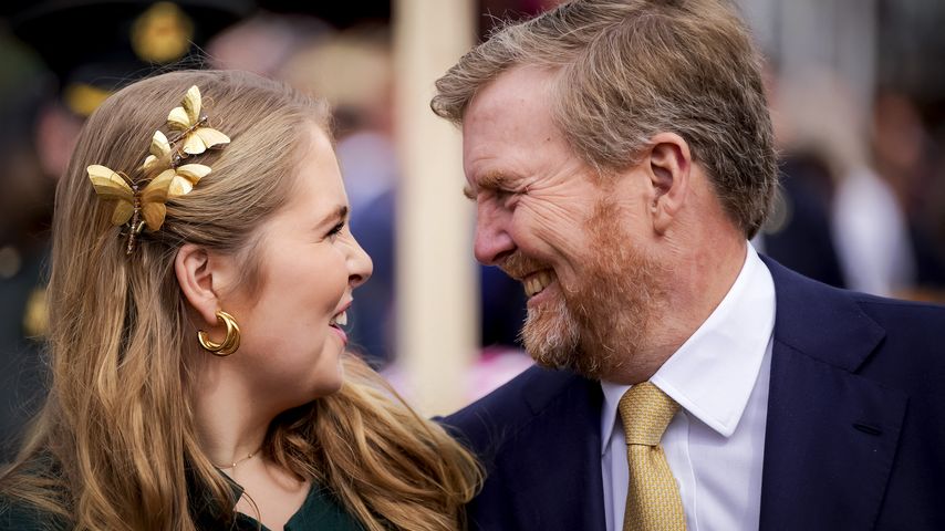 Prinzessin Catharina-Amalia und König Willem-Alexander, April 2024