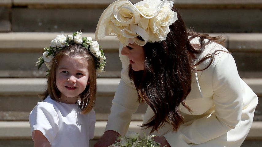 Prinzessin Charlotte und Prinzessin Kate bei Prinz Harry und Herzogin Meghans Hochzeit 2018