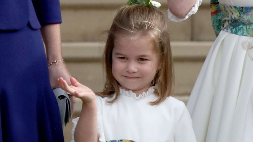 Prinzessin Charlotte bei der Hochzeit von Prinzessin Eugenie