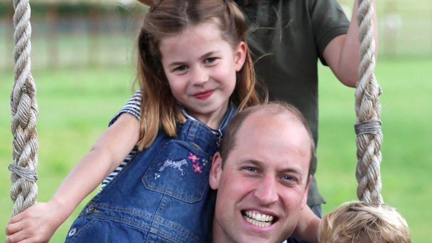 Prinz William mit seinen Kindern Charlotte, George und Louis