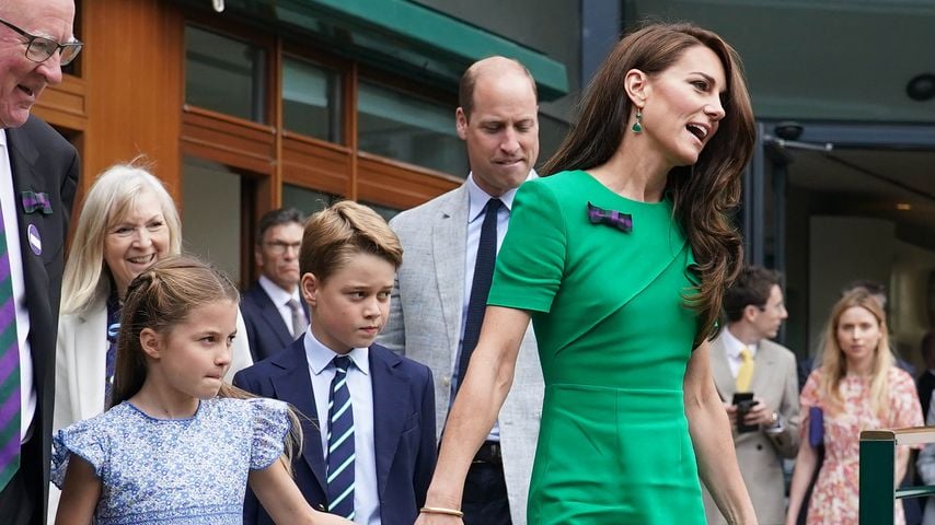 Prinzessin Charlotte, Prinz George, Prinz William und Prinzessin Kate bei Wimbledon 2023